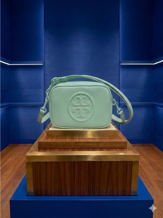 Tory Burch Handbags - Tory Burch Mint Leather Crossbody Camera Bag